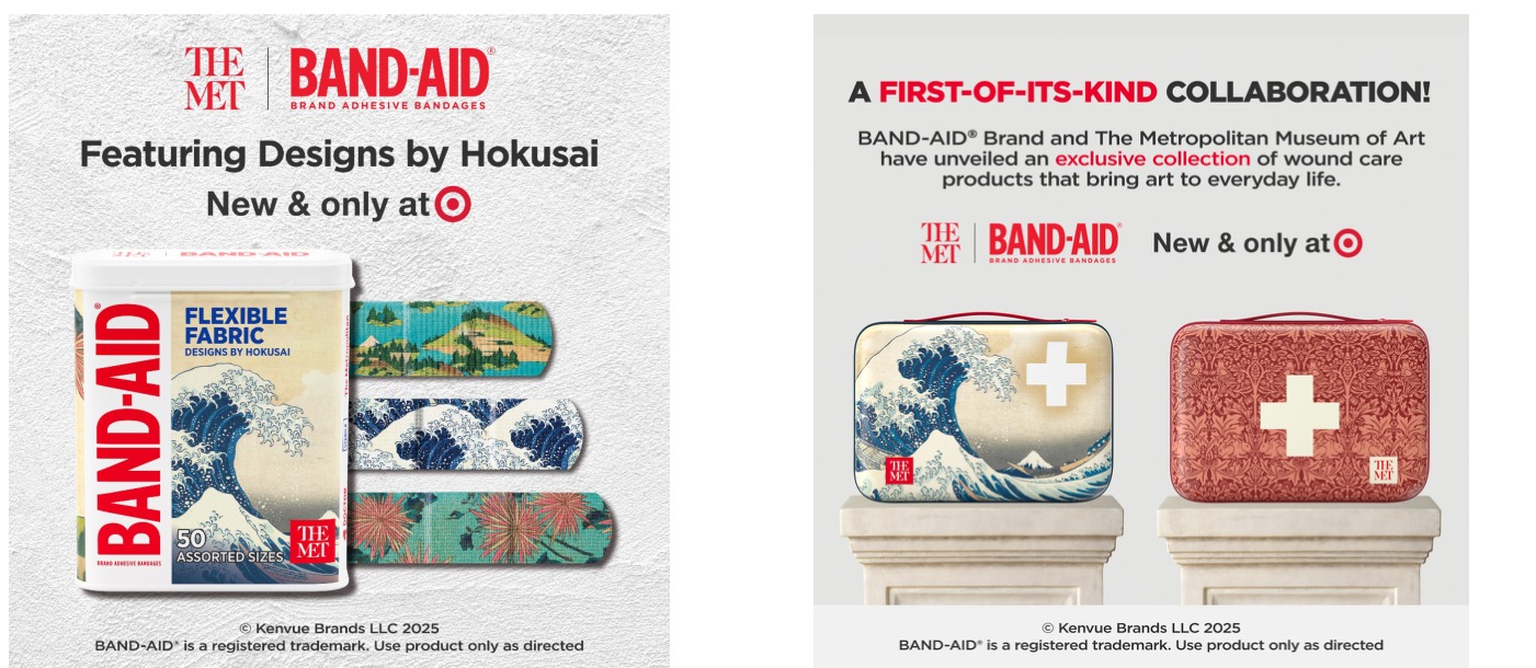Band Aid × The Met: partnership creative